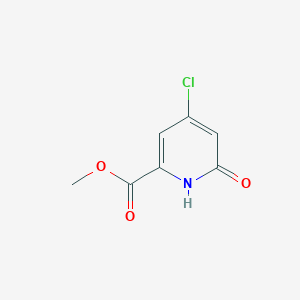 molecular formula C7H6ClNO3 B12432879 Methyl 4-chloro-6-hydroxypicolinate 