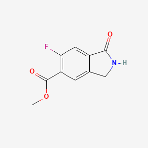 molecular formula C10H8FNO3 B12432899 methyl 6-fluoro-1-oxo-2,3-dihydroisoindole-5-carboxylate 