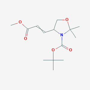 molecular formula C14H23NO5 B12432925 Methyl(S,Z)-3-(3-Boc-2,2-dimethyloxazolidin-4-yl)acrylate 
