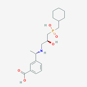 3-{N-[1(S)-(3-carboxyphenyl)ethyl]amino}-2(S)-hydroxy-propyl(cyclohexylmethyl)phosphinic acid