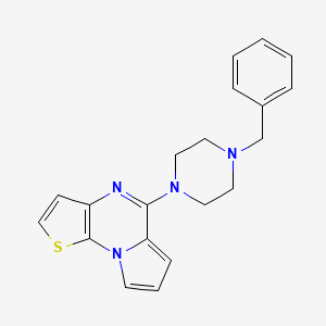 8-(4-Benzylpiperazin-1-yl)-3-thia-1,7-diazatricyclo[7.3.0.02,6]dodeca-2(6),4,7,9,11-pentaene
