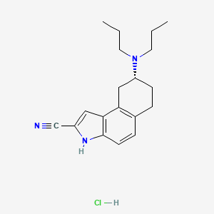 (8R)-8-(dipropylamino)-6,7,8,9-tetrahydro-3H-benzo[e]indole-2-carbonitrile;hydrochloride