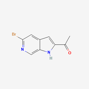 molecular formula C9H7BrN2O B12433062 1-(5-Bromo-1H-pyrrolo[2,3-c]pyridin-2-yl)ethanone 