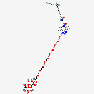 molecular formula C70H114N6O23 B12433114 LG-PEG10-click-DBCO-Oleic 