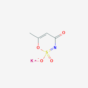 molecular formula C4H4KNO4S B12433115 Potassium 6-methyl-2-oxidanidyl-2-oxidanylidene-1-oxa-2$l^{6}-thia-3-azacyclohexa-2,5-dien-4-one 