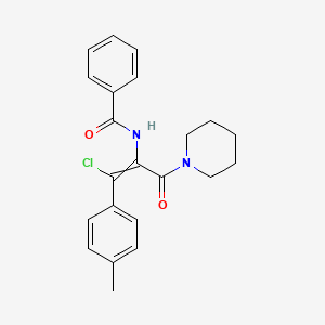 molecular formula C22H23ClN2O2 B12433138 N-[(1Z)-1-chloro-1-(4-methylphenyl)-3-oxo-3-(piperidin-1-yl)prop-1-en-2-yl]benzamide 
