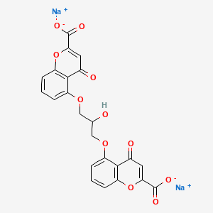 molecular formula C23H14Na2O11 B12433200 disodium;5-[3-(2-carboxylato-4-oxochromen-5-yl)oxy-2-hydroxypropoxy]-4-oxochromene-2-carboxylate 
