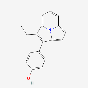 molecular formula C18H15NO B1243323 Unii-IS4M82C29X CAS No. 217318-90-6