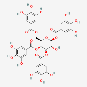 molecular formula C34H28O22 B12433293 1,3,4,6-Tetragalloylglucose 