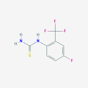 molecular formula C8H6F4N2S B12433331 1-(4-Fluoro-2-(trifluoromethyl)phenyl)thiourea 