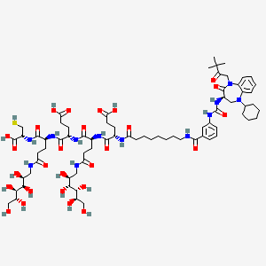 molecular formula C72H110N12O27S B12433333 CCK2R Ligand-Linker Conjugates 1 
