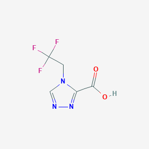 molecular formula C5H4F3N3O2 B12433342 4-(2,2,2-Trifluoroethyl)-4H-1,2,4-triazole-3-carboxylic acid 