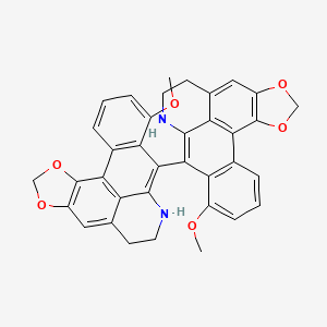 molecular formula C36H28N2O6 B1243336 Bidebiline C 