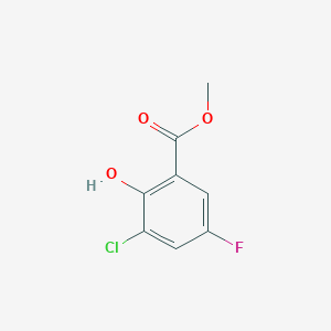 molecular formula C8H6ClFO3 B12433379 Methyl 3-chloro-5-fluoro-2-hydroxybenzoate CAS No. 4068-74-0