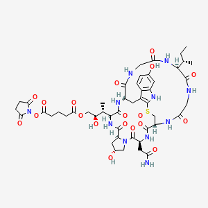 molecular formula C48H63N11O19S B12433414 alpha-Amanitin-glutarate acid N-hydroxysuccinimidate 