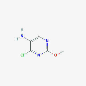 molecular formula C5H6ClN3O B12433429 4-Chloro-2-methoxypyrimidin-5-amine 