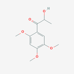 molecular formula C12H16O5 B12433431 2-Hydroxy-1-(2,4,5-trimethoxyphenyl)propan-1-one 