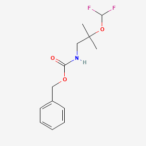 molecular formula C13H17F2NO3 B12433437 benzyl N-[2-(difluoromethoxy)-2-methylpropyl]carbamate 