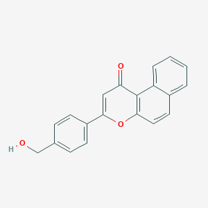 molecular formula C20H14O3 B12433441 3-[4-(hydroxymethyl)phenyl]-1H-benzo[f]chromen-1-one 