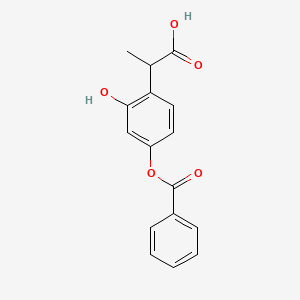 2-(4-Benzoyloxy-2-hydroxyphenyl)propanoic acid