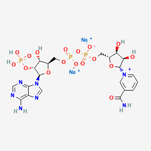 molecular formula C21H27N7Na2O17P3+ B12433455 disodium;[[(2R,3R,4R,5R)-5-(6-aminopurin-9-yl)-3-hydroxy-4-phosphonooxyoxolan-2-yl]methoxy-oxidophosphoryl] [(2R,3S,4R,5R)-5-(3-carbamoylpyridin-1-ium-1-yl)-3,4-dihydroxyoxolan-2-yl]methyl phosphate 