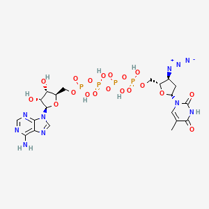 [[[[(2r,3s,4r,5r)-5-(6-Aminopurin-9-Yl)-3,4-Dihydroxy-Oxolan-2-Yl]methoxy-Hydroxy-Phosphoryl]oxy-Hydroxy-Phosphoryl]oxy-Hydroxy-Phosphoryl] [(2s,3s,5r)-3-Azido-5-(5-Methyl-2,4-Dioxo-Pyrimidin-1-Yl)oxolan-2-Yl]methyl Hydrogen Phosphate