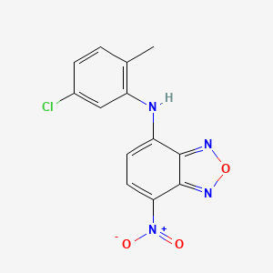 molecular formula C13H9ClN4O3 B12433475 N-(5-chloro-2-methylphenyl)-7-nitro-2,1,3-benzoxadiazol-4-amine 