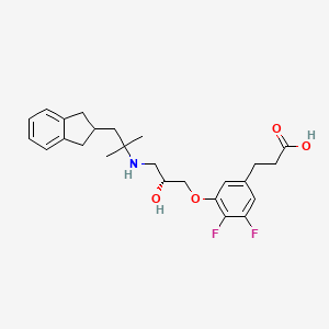 molecular formula C25H31F2NO4 B1243355 Ronacaleret CAS No. 753449-67-1