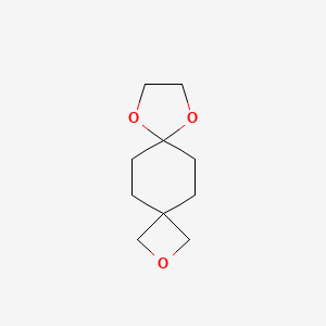 molecular formula C10H16O3 B12433562 2,8,11-Trioxadispiro[3.2.47.24]tridecane 