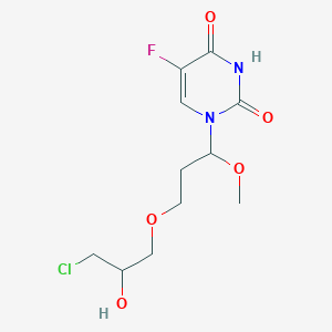 1-[3-(3-Chloro-2-hydroxypropoxy)-1-methoxypropyl]-5-fluoropyrimidine-2,4-dione
