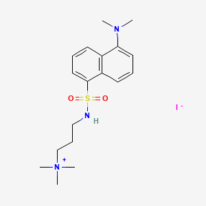 molecular formula C18H28IN3O2S B1243366 Dansyl-propano-3-trimethylammonium CAS No. 29866-12-4