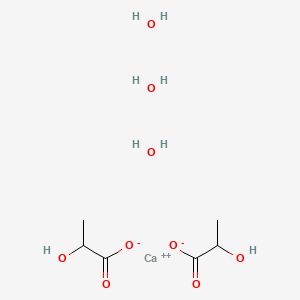 molecular formula C6H16CaO9 B12433671 Calcium lactate trihydrate CAS No. 139061-06-6
