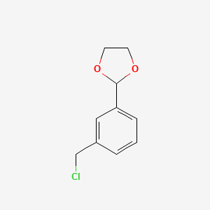 molecular formula C10H11ClO2 B12433680 2-[3-(Chloromethyl)phenyl]-1,3-dioxolane 
