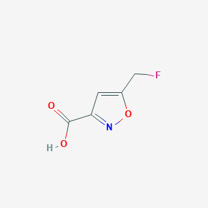 molecular formula C5H4FNO3 B124337 5-(氟甲基)-1,2-噁唑-3-羧酸 CAS No. 145441-16-3