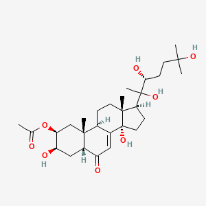 molecular formula C29H46O8 B12433714 20-Hydroxyecdysone 2-acetate 