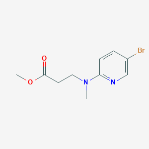 molecular formula C10H13BrN2O2 B12433750 Methyl 3-[(5-bromopyridin-2-yl)(methyl)amino]propanoate 