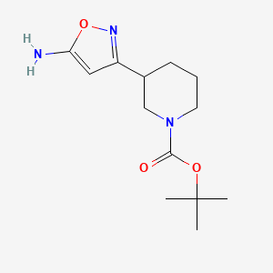molecular formula C13H21N3O3 B12433782 Tert-butyl 3-(5-amino-1,2-oxazol-3-yl)piperidine-1-carboxylate CAS No. 887586-40-5