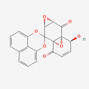 (1'R,3'S,5'R,7'R,11'S)-11'-hydroxyspiro[2,4-dioxatricyclo[7.3.1.05,13]trideca-1(12),5,7,9(13),10-pentaene-3,6'-4,12-dioxatetracyclo[5.4.1.01,7.03,5]dodec-9-ene]-2',8'-dione
