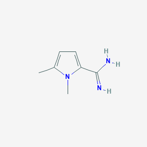 molecular formula C7H11N3 B12433902 1,5-Dimethyl-1H-pyrrole-2-carboxamidine 