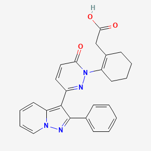 3-[2-(2-Carboxymethyl-1-cyclohexenyl)-3-oxo-2,3-dihydropyridazin-6-yl]-2-phenylpyrazolo[1,5-a]pyridine