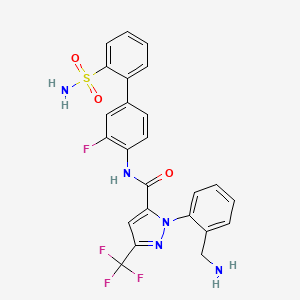 molecular formula C24H19F4N5O3S B1243394 DPC602 