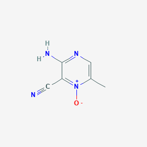 molecular formula C6H6N4O B124340 3-Amino-6-methyl-2-pyrazinecarbonitrile 1-oxide CAS No. 152569-02-3