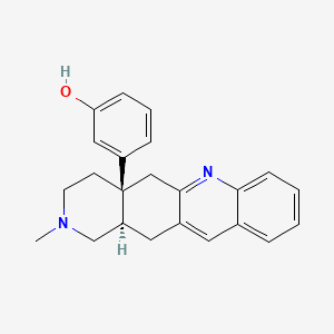 3-[(4aS,12aR)-2-methyl-1,3,4,5,12,12a-hexahydropyrido[3,4-b]acridin-4a-yl]phenol