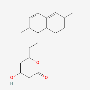 6-[2-(2,6-dimethyl-1,2,6,7,8,8a-hexahydronaphthalen-1-yl)ethyl]-4-hydroxyoxan-2-one