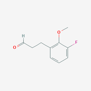 molecular formula C10H11FO2 B12434033 3-(3-Fluoro-2-methoxyphenyl)propanal 