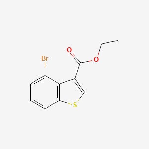 molecular formula C11H9BrO2S B12434045 Ethyl 4-bromobenzo[b]thiophene-3-carboxylate 