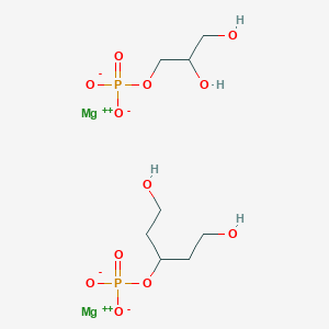 molecular formula C8H18Mg2O12P2 B12434094 Dimagnesium(2+) ion 3-(phosphonatooxy)pentane-1,5-diol 3-(phosphonatooxy)propane-1,2-diol CAS No. 143007-63-0