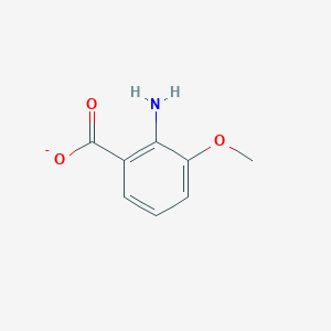 molecular formula C8H8NO3- B1243410 3-Methoxyanthranilate 
