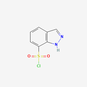 molecular formula C7H5ClN2O2S B12434136 1H-indazole-7-sulfonyl chloride CAS No. 1099660-68-0