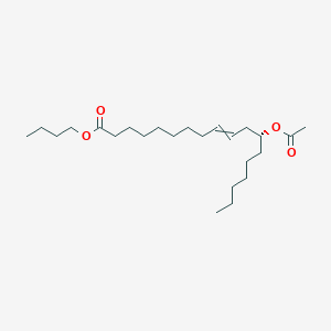 molecular formula C24H44O4 B12434177 Butyl (12R)-12-acetyloxyoctadec-9-enoate 